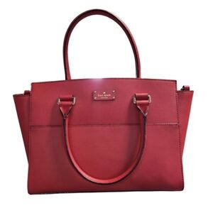 Kate Spade Lana Grove Street Red Crossbody Handbag